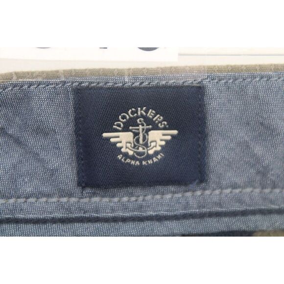 Dockers Tapered Fit Supreme Flex Stretch Alpha Khaki Pants 36/30 NWT Olive - Picture 8 of 10